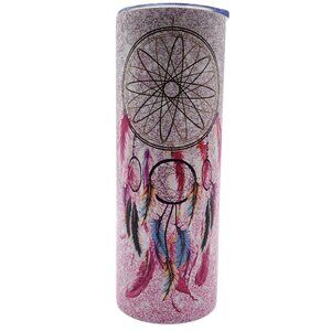 Dream Catcher‎ 20 oz Stainless Steel Tumbler Follow Your Dreams Straw Slide Lid